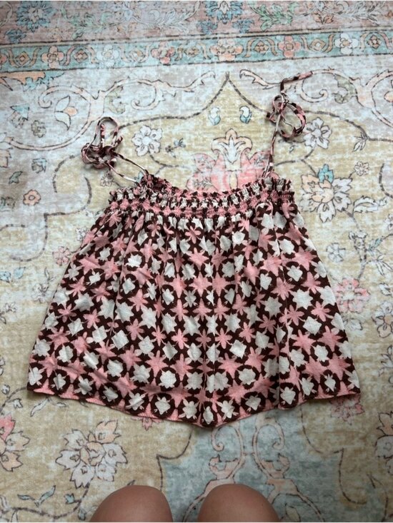 LOFT Tops - LOFT Pink and Brown Tank